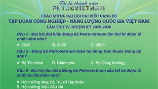 Lan tỏa niềm tự hào qua Minigame “TÔI LÀ THÀNH VIÊN PETROVIETNAM”